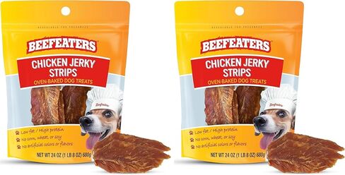 Beefeaters Chicken Jerky Strips Dog Treat, 1.65oz, Case of 12 in Kuwait