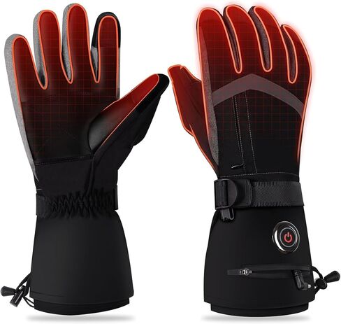 Heated Gloves for Men Women, 2024 New Upgrade Rechargeable 6000mAh Heated Gloves, Touchscreen Cycing Hiking Gloves in Saudi Arabia