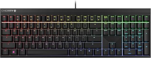 Cherry Xtfy MX 2.0S Wired Gaming Mechanical Keyboard with New MX2A Switches. (Black, MX2A Blue) in Kuwait