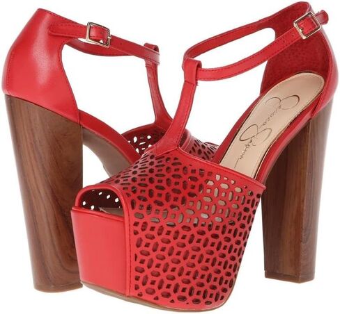 Jessica Simpson Womens Dany 3 Floral Heeled Platform Sandals in Kuwait