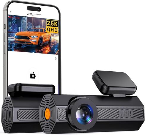 2.5K Dash Cam for Cars, Car Dash Cam Front, 24/7 Parking Monitor Dashcam, 160°Wide, G-Sensor in Kuwait