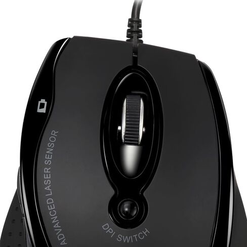 Adesso iMouse G2 - ماوس USB بصري مريح قابل للتعديل DPI للإنترنت الملاحي B، أسود in Saudi Arabia