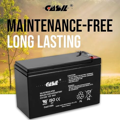 بطارية بديلة Casil Duracell DURA12-8F 12V 8Ah f2 CA1280 12v 8ah in Saudi Arabia