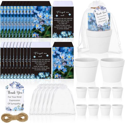 Ctosree 50 Sets Let Love Grow Wedding Favors for Guests Self Adhesive Seed Packets (Seed Not Include) Terracotta Flowerpot Thank You Tags and Organza Gift Bags for Bridal Shower Wedding Party Favors in Kuwait