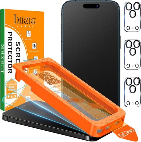 IMBZBK for Samsung Galaxy S22 Ultra 5G Screen Protector [Not Glass], 3 Pack Flexible TPU Film with Tempered Glass Camera Lens Protector, Fingerprint Suitable, Case Friendly [3+3 Pack] in Kuwait