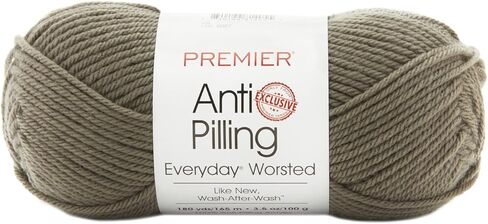 Premier Yarns Anti-Pilling Everyday Solid Yarn, Soft Acrylic Yarn, Ideal Yarn for Crocheting and Knitting, Machine Washable, 180 yds, Snow White in Kuwait