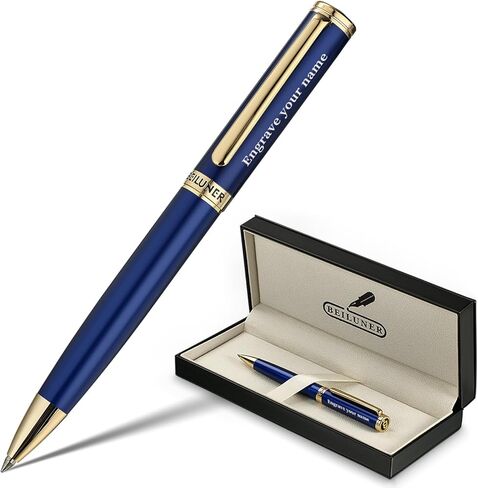 BEILUNER Red Lacquer Gel Pen With 24K Gold Finish, Retractable Pen, Fancy Gift Set, Professional, Elegant, Writing, Executive, Office, Nice Fancy Designer Pens, Perfect for Men and Women in Saudi Arabia