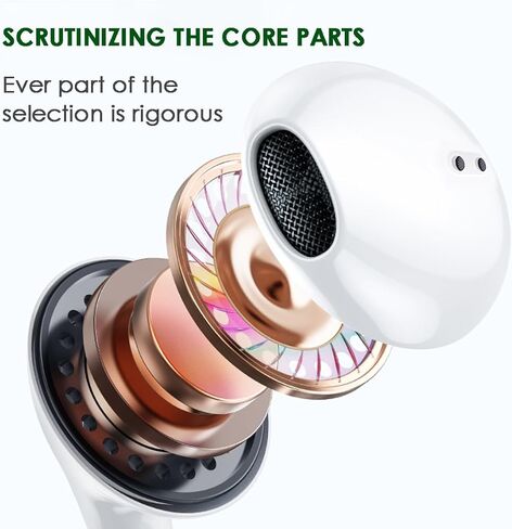 قطعتان من سماعات الأذن مع ميكروفون، سماعات أذن سلكية 3.5 مم داخل الأذن، التحكم في مستوى الصوت متوافق مع iPhone، iPad، iPod، الكمبيوتر، الكمبيوتر المحمول، Mp3/4، معظم أجهزة الصوت التي تعمل بنظام Android، أبيض in Kuwait