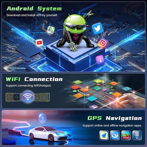 [2+64G] Ohradio Android 13 Car Stereo for Volkswagen VW Beetle 2004-2010, Wireless CarPlay Radio Android Auto, 9'' Touch Screen Car Radio GPS Navigation Mirror Link WiFi BT DSP in Kuwait