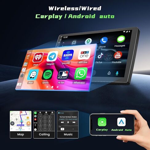 [2+64G] Ohradio Android 13 Car Stereo for Volkswagen VW Beetle 2004-2010, Wireless CarPlay Radio Android Auto, 9'' Touch Screen Car Radio GPS Navigation Mirror Link WiFi BT DSP in Kuwait