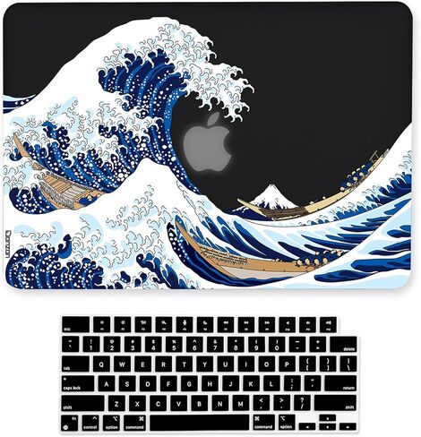 حالة Macbook Air 15 بوصة M3 A3114 M2 A2941 2024 2023 إطلاق مع معرف شاشة الشبكية السائل ، التأثير ثلاثي الأبعاد غير لامع انظر من خلال الغطاء الصلب وغطاء لوحة المفاتيح ، والنباتات الخضراء in Kuwait