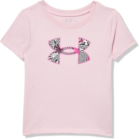 Under Armour Girls' Outdoor Short Sleeve Tee, Stylish Crew Neckline, Logo & Printed Designs in Saudi Arabia