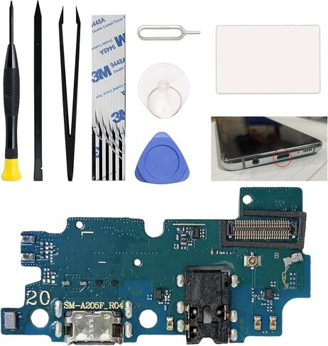 مجموعة شحن Port Replacement Kit متوافقة مع إصدار Galaxy S8 Active SM-G892 US ، موصل Dock Board USB-C ، مع دليل التعليمات ، مجموعة الأدوات in Kuwait
