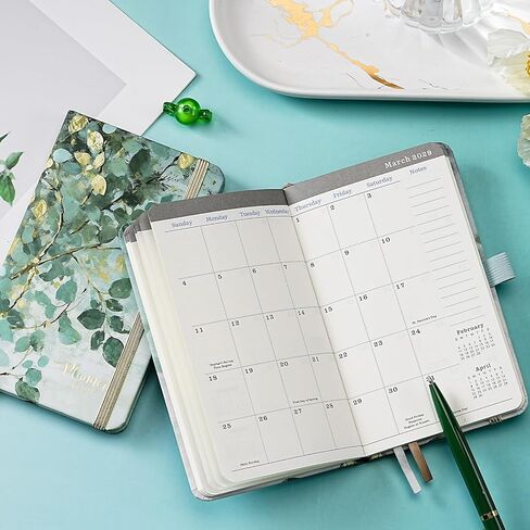 Makapoo Planner - 2024-2025 Academic, Weekly/Monthly Planner - July 2024 to June 2025 - 6.4" x 8.5" Oil Painting in Saudi Arabia