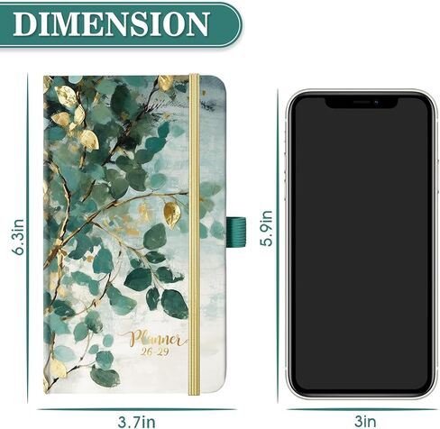 Makapoo Planner - 2024-2025 Academic, Weekly/Monthly Planner - July 2024 to June 2025 - 6.4" x 8.5" Oil Painting in Saudi Arabia
