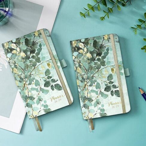Makapoo Planner - 2024-2025 Academic, Weekly/Monthly Planner - July 2024 to June 2025 - 6.4" x 8.5" Oil Painting in Saudi Arabia