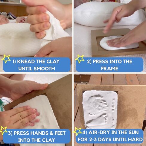 طقم البصمة Bubzi Co Baby ، طقم طباعة للأطفال ومجموعة يدوية ، إطار تذكار للأطفال ، إطارات صور الحضانة ، مجموعة العفن المطبوعة يدويًا ، هدايا أمي جديدة ، ضروريات الأطفال حديثي الولادة ، يجب أن تكون هدايا استحمام الطفل in Kuwait