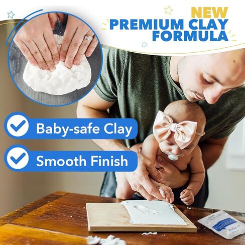 طقم البصمة Bubzi Co Baby ، طقم طباعة للأطفال ومجموعة يدوية ، إطار تذكار للأطفال ، إطارات صور الحضانة ، مجموعة العفن المطبوعة يدويًا ، هدايا أمي جديدة ، ضروريات الأطفال حديثي الولادة ، يجب أن تكون هدايا استحمام الطفل in Kuwait