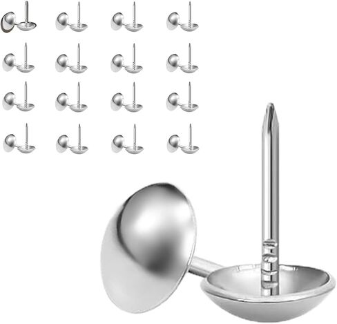 100pcs Upholstery Thumb Tacks for Wall, 7/16 Inch Heavy Duty Flat Head Push Pins, Decorative Long Wall Tacks Nails for Office Home Furniture Decor Fabric Wooden Photo, Black in Kuwait