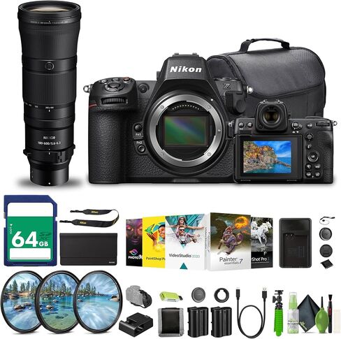 Nikon Z8 Professional Full Frame Mirrorless 8K Video & Stills Hybrid FX Camera+ Memory Card Wallet + 64GB SF-M Tough Series Memory Card + 12 Inch Flex Tripod + More in Saudi Arabia