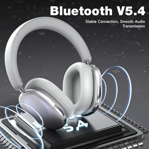 Bluetooth Active Novense Develing سماعات الرأس فوق سماعة الأذن اللاسلكية العلوية ANC مع MIC HI-RES Audio Light Weight Comfin in Kuwait