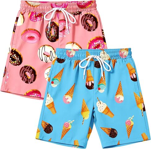 2 عبوة صغار الصبيان سباحة جذوع UPF 50+ سراويل السباحة مع شبكية بطانة بوي بويز بدلة السباحة in Kuwait