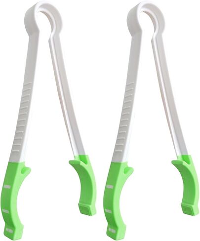 Matyz 2-PACK Baby Bottle Tongs with Non-Detachable Silicone Tips (Green, 2 PCS), Non-Slip Grip, BPA-Free, Compact and Lightweight, Multipurpose for Bottle-Nipples or Pacifiers in Kuwait
