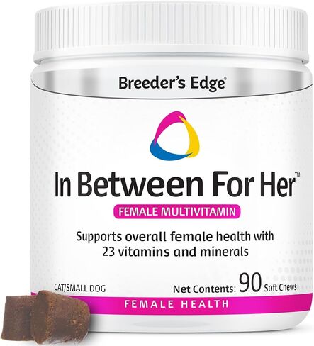Revival Animal Health Breeder's Edge in Between for Her, Female Multivitamin for Cat/Small Dog- 90 ct in Kuwait