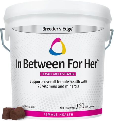 Revival Animal Health Breeder's Edge in Between for Her, Female Multivitamin for Cat/Small Dog- 90 ct in Kuwait