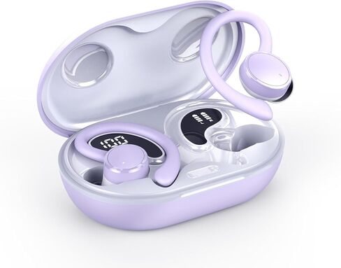 سماعات الأذن اللاسلكية ، بلوتوث 5.4 سماعات الرأس مع ميكروفون إلغاء ضوضاء ENC ، الأزرق الفاتح in Kuwait