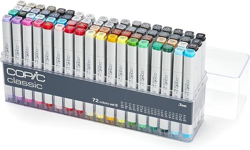 Copic Classic Marker Set, 72-Colors, Set B in Kuwait