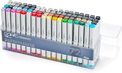 Copic Classic Marker Set, 72-Colors, Set B in Kuwait
