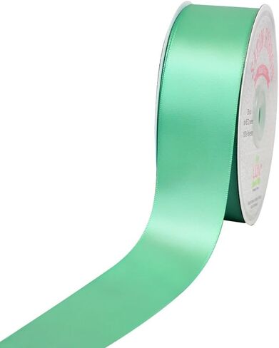 Creative Ideas Solid Satin Ribbon, 1-1/2-Inch by 50 Yard, Mint Green, Solid in Kuwait