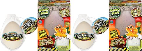 JA-RU Giant Dinosaur Egg (1 XXL Egg & 1 Original) Magic Hatching & Growing in Water Toys for Kids. Bulk Jurassic Dinosaur Party Favors, Easter Basket & Goody Bag Fillers. 1747-1745 in Saudi Arabia