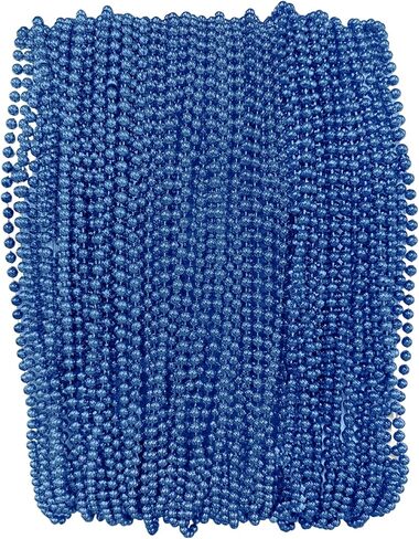 THE MARDI GRAS KREWE Mardi Gras Beads – 72 Pack 33 Inch 7mm Bead Necklaces for Party Favors, Parade Throws, and Decorations - Orange in Saudi Arabia