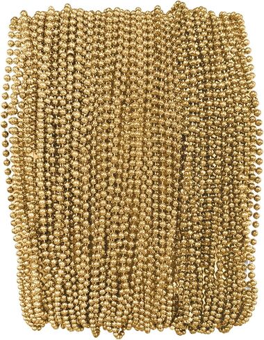 THE MARDI GRAS KREWE Mardi Gras Beads – 72 Pack 33 Inch 7mm Bead Necklaces for Party Favors, Parade Throws, and Decorations - Orange in Saudi Arabia