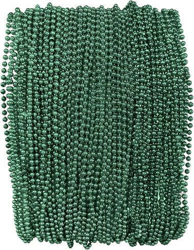 THE MARDI GRAS KREWE Mardi Gras Beads – 72 Pack 33 Inch 7mm Bead Necklaces for Party Favors, Parade Throws, and Decorations - Orange in Saudi Arabia