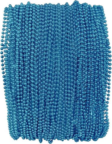 THE MARDI GRAS KREWE Mardi Gras Beads – 72 Pack 33 Inch 7mm Bead Necklaces for Party Favors, Parade Throws, and Decorations - Orange in Saudi Arabia