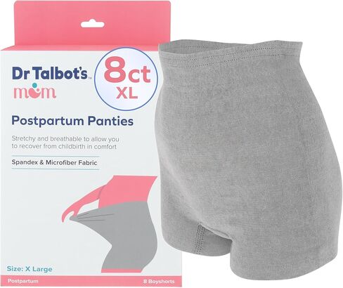 Dr. Talbot's Mom Postpartum Underwear, Disposable Boyshorts - Stretchy Breathable Support in Saudi Arabia