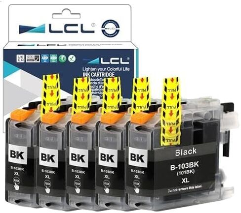 LCL بديل خرطوشة الحبر المتوافقة مع Brother LC101 LC101XL LC-103 LC103 XL LC103XL LC101BK LC103BK High High in Saudi Arabia
