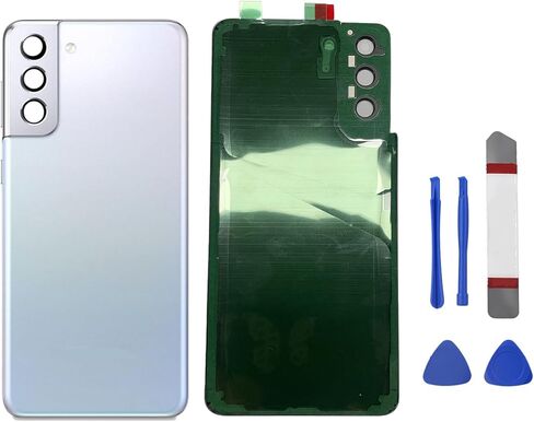 Galaxy S21 Plus Back Glass Battery Cover for Samsung Galaxy S21 Plus 5G with Camera Lens and Pre-Install Tape + Tools (Phantom Black) in Saudi Arabia