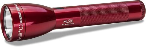Maglite ML50L LED 2-Cell C مصباح يدوي في صندوق العرض، أحمر in Kuwait