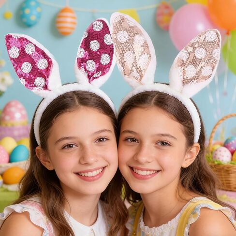 PLUSMAYI Mouse Ears Headband Kids,3Pcs Fuzzy Mouse Ears headband Animal Style Cute Hairband for Costume Kids Mouse Costume Girls for Cosplay Halloween Christmas (Pink Brown Black) in Kuwait