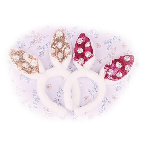 PLUSMAYI Mouse Ears Headband Kids,3Pcs Fuzzy Mouse Ears headband Animal Style Cute Hairband for Costume Kids Mouse Costume Girls for Cosplay Halloween Christmas (Pink Brown Black) in Kuwait