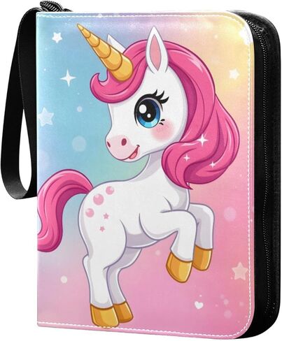 Cute Floral Flowers Card Binder 4 Pocket Zipper PU Trading Card Album Fits 400 Game Cards 50 Removable Sleeves Card Folder Collection for Baseball MTG TCG Sports Cards in Saudi Arabia