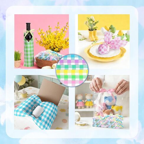 90 ورقة ربيع الباستيل ورقة أنسجة منقوشة ، عيد الفصح حلوى ألوان بوفالو بلود هدية الالتفاف ورقة الربيع الفنية الأنسجة لعيد ميلاد عيد ميلاد الطفل ديكور حفل زفاف ، 20x14 '' (منقوشة كلاسيكية) in Kuwait