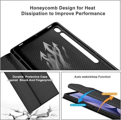 Keyboard Case for Samsung Galaxy Tab S10/S9 Ultra 14.6 inch 2024/2023,7-Color Backlit Detachable Wireless Keyboard with Trackpad,Magnetic Protective Cover with S Pen Holder,Light Grey in Kuwait