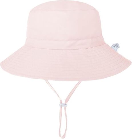 Zando Baby Girls Sun Hat Infant Hat Hat Upf 50+ Sun Protection Cap Wide Brim Bucket Hats for Baby Girls Boys in Kuwait