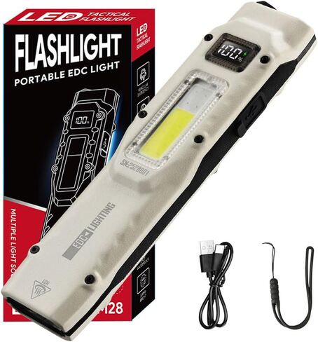 Rechargeable LED Flashlights High Lumens,990000 Lumens Super Bright Flashlight, with COB Work Light & 10 Modes, IPX67 Waterproof Handheld Flashlight, for Camping Emergencies Hiking Night Work in Saudi Arabia