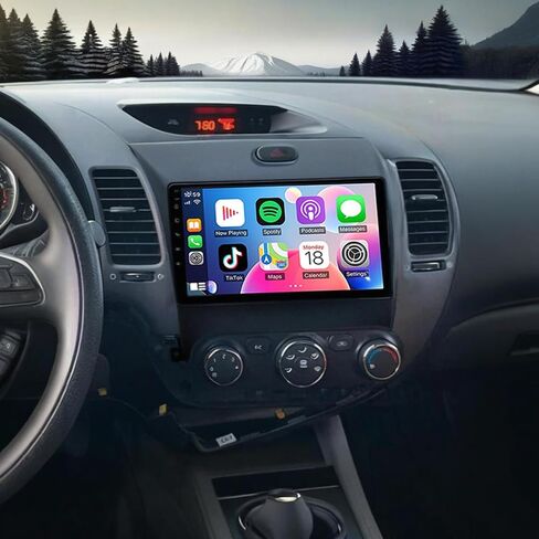 Radio Car Car Radio لـ Kia Forte 2013-2018 ، شاشة Kia K3 مع Carplay Android Auto ، 9 بوصات شاشة تعمل باللمس من أجل Kia forte مع Bluetooth GPS Navigation WiFi SWC-2+32G in Kuwait